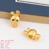 Acessórios para pulseira diy cor-preservação ouro antigo furo grande furo grande coelho fofo rabanete acessórios para colar acessórios de joia atacado