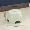 Banquinho Redondo de Plástico Espesso para Casa Simples Multicor Opcional Banheiro Antiderrapante Sala de Estar Bancada Pequena Simples Portátil