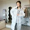 Versión de Alta Gama de Putian de la Misma Chaqueta Acolchada que Shin Min-Ah, Chaqueta Puffer Larga Cálida Extra de Plumas de Ganso, Abrigo para Pareja Nc