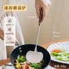 Nuevo Nogal Mini Cabeza de Hongo Espátula Pequeña de Acero Inoxidable para Alimentos Complementarios Cuchara para Saltear Doméstica Juego para Wok de Hierro