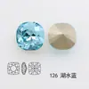 Rhinestones Cuadrados de Uñas Dongzhou de 16 mm, Coloridos Cuadrados y Redondos de Rhinestones de Uñas Artísticas DIY de Moda, Decoraciones Cuadradas de Uñas Artísticas al por Mayor