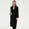 Ropa de Abrigo de Lana para Otoño e Invierno para Mujer Extra Larga Doble Cara Cachemir Lana Ropa de Abrigo Elegante Clásica Aspecto Adelgazante Delgado Versátil