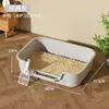 Bestseller transfronterizo: Bandeja de arena para gatos a prueba de salpicaduras extragrande, inodoro para gatos semicerrado, fácil de limpiar, artículos esenciales para mascotas para dueños de gatos
