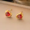 Aretes de acero de titanio aretes de alta gama nicho temperamento Perla aretes de borla de flor encantadores joyería versátil para mujer venta al por mayor