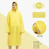 Capa de chuva ultra-grossa não descartável, poncho de chuva longo portátil, capa de chuva durável para exterior, proteção de corpo inteiro contra chuva forte, leve, transfronteiriço