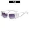 Moda Europea y Americana Estilo Nuevo Gafas de Sol Huecas Ojo de Gato Personalidad Cuadradas Versátiles Celebridad de Internet Gafas de Sol de Alta Gama Gafas de Moda