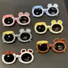 Gafas de sol polarizadas para niños con diseño de oso, gafas de sol de silicona con dibujos de ratón, gafas geniales de oso, gafas lindas para fotos, protector solar