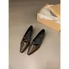 Zapatos Negros de Tacón Bajo para Mujer, Nuevos de Verano 2026, Planos Estilo Francés Mary Jane de Piel para Mujer