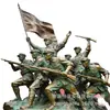 Estatuas de Cobre Personalizadas a Gran Escala del Ejército Rojo, el Octavo Ejército de Ruta y el Nuevo Cuarto Ejército para Plazas de la Ciudad, Hechas por la Fábrica de Plástico Hengbao