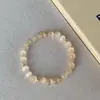 Novo Estilo Chinês Pedra Olho de Gato Primavera e Verão Fresco Violeta Cristal de Imitação Pulseira Nicho Retro Empilhada Elástica Pulseira