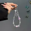 Nueva Cadena para Teléfono Móvil Estilo Chino con Colgante de Calabaza Incrustado con Diamantes, Colgante de Perlas de Alta Gama, Llavero y Encanto para Bolso
