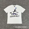 Camiseta Informal de Manga Corta con Estampado Británico Trendy de Nicho Transfronterizo Adwysd Sun Roll High Street para Hombres y Mujeres Atuendo de Pareja Trendy
