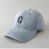 Gorra de Béisbol de Mezclilla Bordada con Letra de Primavera para Hombres y Mujeres, Gorra de Pato Versátil a la Moda y Casual para Proteger del Sol