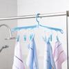 Estante secador de ropa plegable multiusos Van Tit original con 8 clips de plástico para ropa pequeña