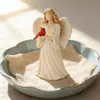 Estatuas Conmemorativas de Cardenal y Ángel Modelo Nuevo Transfronterizas Adornos de Estatua de Cardenal Rojo y Ángel