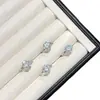 Anillo de Cubo de Azúcar de Cristal Blanco Natural con Diamantes Completos Transfronterizo para Mujer, Diseño de Nicho Simple y Exquisito, Lujo Ligero y Sensación de Alta Gama