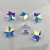 Colgante de cristal directo de fábrica, venta al por mayor, cuentas de vidrio en forma de amor, pendientes, collar de mariposa, accesorios Aurora
