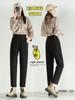 Pantalones de Chándal para Mujer Tallas Grandes para Otoño e Invierno, Pantalones Harem Gruesos con Forro de Felpa, Joggers Cálidos y Cortavientos Casuales para Mujeres Tallas Grandes