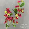 Casamento Estilo Chinês Estilo Vermelho Decoração de Guia de Estrada Arranjo de Flores Artificiais Flor de Teto Cerimônia de Noivado Arranjo de Banquete Arte com Flores Artificiais de Casamento