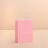 Bolsa de compras simples em papel kraft para café, chá de leite, take-away, embalagem de compras, sacola de presente, sacola de papel atacado