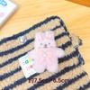 Lindo Broche de Muñeco de Conejo de Peluche Muñeco de Conejo de Cuerpo Completo Llavero Colgante Regalo a Mano Horquilla para el Cabello Diy Cabeza