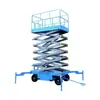Plataforma elevadora móvil eléctrica hidráulica de tijera tipo horquilla para trabajo aéreo, completamente autopropulsada, coche de ascenso automático