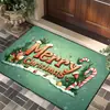 Nueva alfombrilla de suelo para árbol de Navidad transfronteriza para uso doméstico, absorbente y antideslizante, alfombrilla de suelo navideña europea y americana, felpudo de entrada