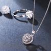 La fábrica Elle Mosha ofrece un nuevo collar de circonita cúbica de platino, estilo japonés y coreano, ideal como regalo para bodas.
