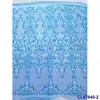 Poliéster Total Listrado Moda Renda Lantejoula Bordado Escolha Multicolorida Banquete Vestido de Noite Roupa Saia Tecido de Malha Vestido de Casamento