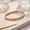 Acero Titanio Moda Números Romanos Personalidad Pulsera Diamantes Mujer ins Nicho Diseño Sentido Celebridad de Internet Novia Joyería al Mayoreo