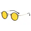 Gafas de sol retro steampunk europeas y americanas de montura pequeña para hombre se pueden combinar con gafas de lectura personalidad hip hop gafas de sol redondas mujer 9338
