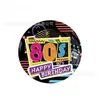En Stock Decoraciones para Eventos de Fiesta de Cumpleaños Digitales Negras y Doradas Vajilla Desechable Platos de Papel Vasos de Papel Banderines Globos