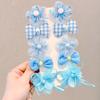 Horquilla de tela con lazo de princesa súper hada, horquilla de flores, accesorios para el cabello de niñas, pinza para el flequillo, pinza para el cabello para niñas