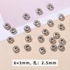 Accesorios de joyería de aleación DIY plata Xizang cuenta martillada cuenta suelta pulsera cuenta anillo cabeza colgante pequeña mayoreo