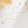 Collar Colgante Corazón de Acero de Titanio de Verano 2022 Nuevo Diseño de Nicho para Mujer Cadena para Clavícula de Lujo Accesible Collar Sencillo para el Cuello