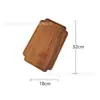 Bandeja sólida de madera de acacia transfronteriza, bandeja de té para el hogar, bandeja de comedor, bandeja de frutas de madera estilo japonés, plato rectangular ovalado