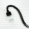 Colgante de perfume para coche de 8 ml, botella de aromaterapia para cristal de coche con cordón, botella redonda, botella vacía de aromaterapia, colgante de botella de perfume