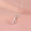 Colar de coelho rosa feminino luz luxo alta qualidade doce fofo nicho temperamento clavícula colar coelho ano animal ano jóias
