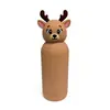 Funda Popular Transfronteriza para Termo con Cabeza de Animal Lindo, Funda para Termo de Dibujos Animados de Silicona de Grado Alimenticio, Personalizable