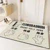 Celebridad de Internet Felpudo de Bucle de Seda Divertido Felpudo de Entrada de Dibujos Animados Lindo Felpudo Cortable Eliminación de Polvo Resistente a la Suciedad Felpudo Antideslizante