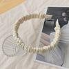 Diadema plisada color caramelo estilo coreano ins diadema sentido avanzado chica popular en internet horquilla borde ancho accesorios para el cabello