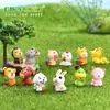 Boneca Animal do Zodíaco Miniatura Paisagística Enfeites Criativos Fofos Decoração de Casa Paraíso Minúsculo Infantil