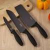 Conjunto de Facas de Cozinha Faca do Chef Tábua de Corte Conjunto de Três Peças com Bloco de Facas Conjunto Completo Faca para Frutas Faca do Chef Utensílios de Cozinha Conjunto Completo de Facas