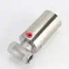 Válvula de asiento inclinado neumática de acero inoxidable 304 de alta temperatura con puerto roscado, válvula neumática de vapor, válvula de control automático Y controlada por aire