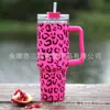 Nova caneca de carro de grande capacidade 40Oz, com alça fashion criativa, copo de água para carro, copo térmico de aço inoxidável com impressão 3D