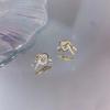 Pendientes de estilo similar a los de la cuñada loca Chen Shuting Gao Ye, de alta calidad, ligeros, lujosos, con diseño de nicho, anudados y cómodos para mujer