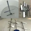 Haste misturadora de aço revestida aço inoxidável 304 lâmina de hélice espiral de duas lâminas três lâminas impulsor eixo misturador haste misturadora haste
