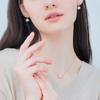 Aretes de Perlas de Plata Esterlina 925 Zapatos de Tacón Alto Elegantes Aretes de Botón al por Mayor Nicho Ins Aretes para Mujer Joyería de Qingdao Estilo Ins