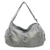Bolsa de Hombro de Mezclilla Lavada Retro Desgastada, Bolsa de Viaje, Bolso de Gimnasio a la Moda, Bolsa Cruzada Grande para Viajar al Trabajo