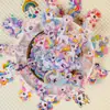 56 Pegatinas de Dibujos Animados de Unicornio Transfronterizos para Mascotas Niños Diario Creativo DIY Materiales Decorativos Hechos a Mano Pegatinas